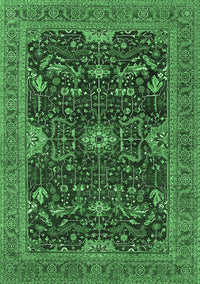 Oriental Emerald Green Industrial Rug, urb2319emgrn