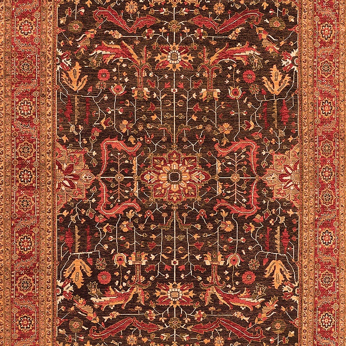 Machine Washable Oriental Orange Industrial Area Rugs, wshurb2319org