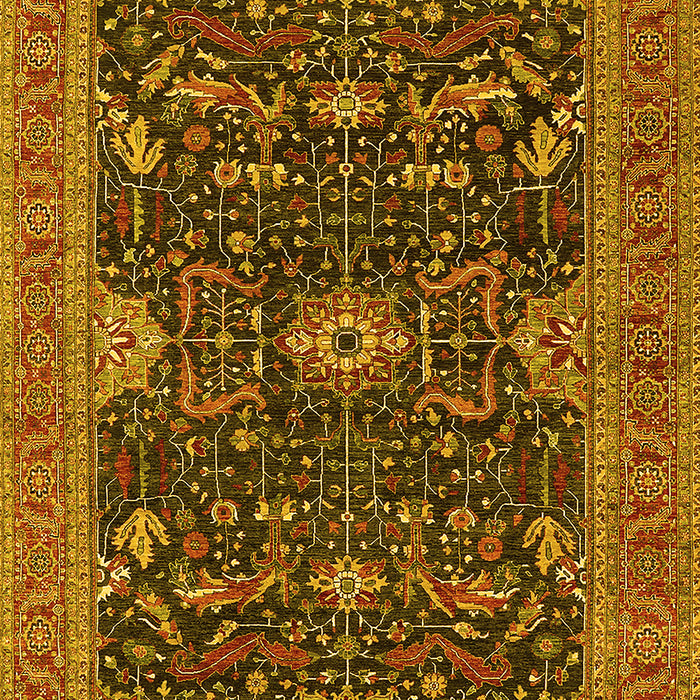 Oriental Yellow Industrial Rug, urb2319yw