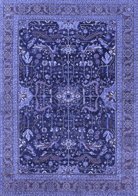 Oriental Blue Industrial Rug, urb2319blu