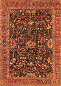 Oriental Orange Industrial Rug, urb2319org