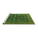 Sideview of Machine Washable Oriental Green Industrial Area Rugs, wshurb2320grn