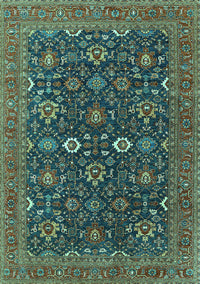 Oriental Turquoise Industrial Rug, urb2320turq