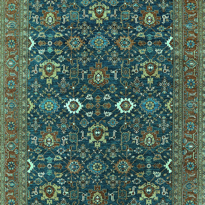 Oriental Turquoise Industrial Rug, urb2320turq