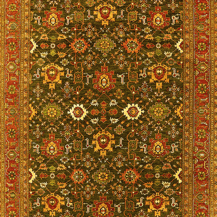 Oriental Yellow Industrial Rug, urb2320yw