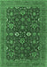 Oriental Emerald Green Industrial Rug, urb2320emgrn