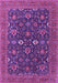 Machine Washable Oriental Purple Industrial Area Rugs, wshurb2320pur