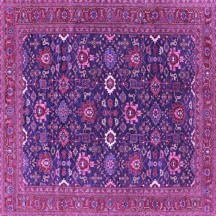 Square Oriental Purple Industrial Rug, urb2320pur