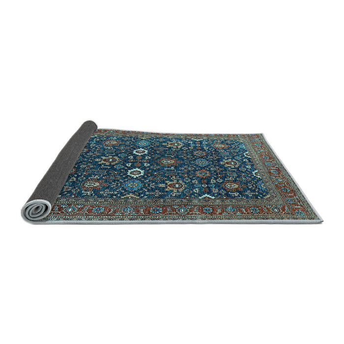 Sideview of Oriental Light Blue Industrial Rug, urb2320lblu