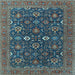 Square Oriental Light Blue Industrial Rug, urb2320lblu