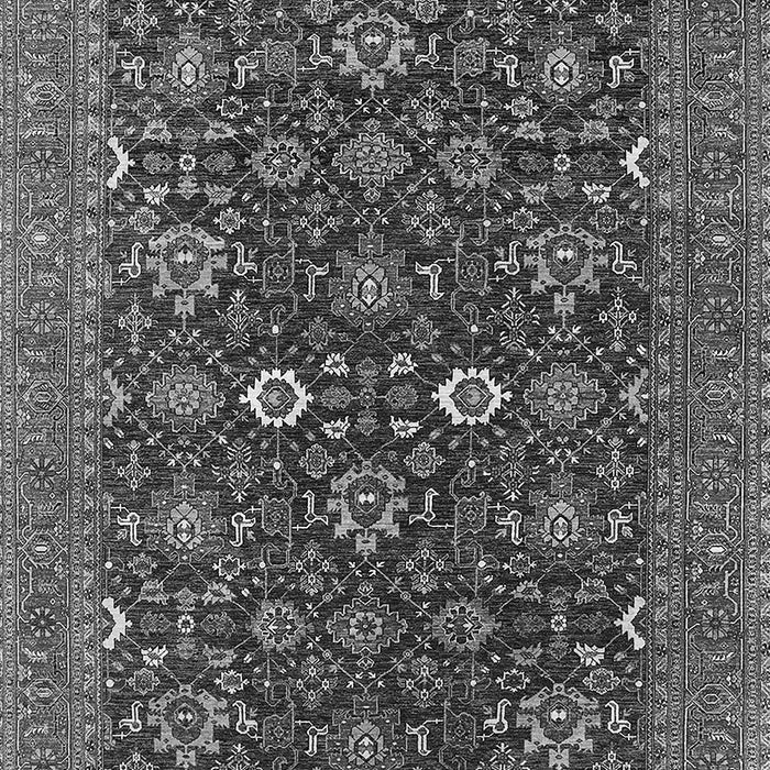 Machine Washable Oriental Gray Industrial Rug, wshurb2320gry