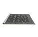 Sideview of Machine Washable Oriental Gray Industrial Rug, wshurb2320gry