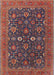 Mid-Century Modern Dark Almond Brown Oriental Rug, urb2320