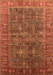 Machine Washable Oriental Orange Industrial Area Rugs, wshurb2321org