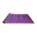 Sideview of Oriental Purple Industrial Rug, urb2321pur