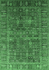 Oriental Emerald Green Industrial Rug, urb2321emgrn