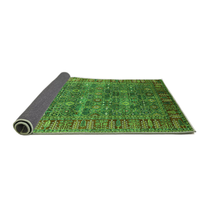 Sideview of Oriental Green Industrial Rug, urb2321grn