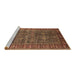 Sideview of Machine Washable Oriental Brown Industrial Rug, wshurb2321brn