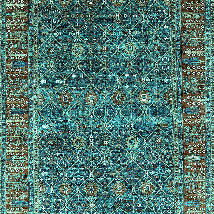 Oriental Turquoise Industrial Rug, urb2321turq