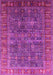 Machine Washable Oriental Pink Industrial Rug, wshurb2321pnk
