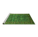 Sideview of Machine Washable Oriental Green Industrial Area Rugs, wshurb2321grn