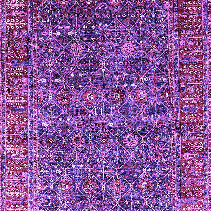 Machine Washable Oriental Purple Industrial Area Rugs, wshurb2321pur