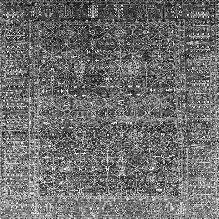 Square Oriental Gray Industrial Rug, urb2321gry
