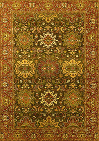 Oriental Yellow Industrial Rug, urb2322yw