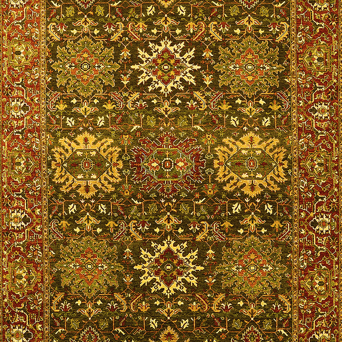 Oriental Yellow Industrial Rug, urb2322yw