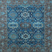 Square Oriental Light Blue Industrial Rug, urb2322lblu