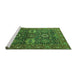 Sideview of Machine Washable Oriental Green Industrial Area Rugs, wshurb2322grn