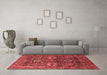 Industrial Red Washable Rugs