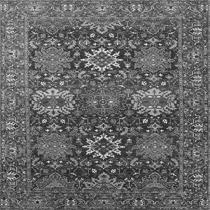 Square Oriental Gray Industrial Rug, urb2322gry