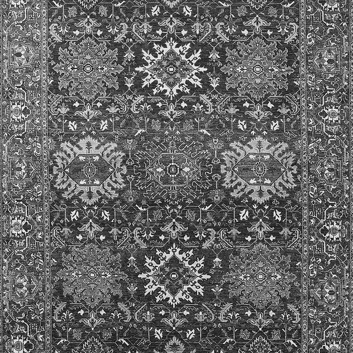 Machine Washable Oriental Gray Industrial Rug, wshurb2322gry
