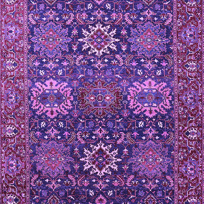 Machine Washable Oriental Purple Industrial Area Rugs, wshurb2322pur