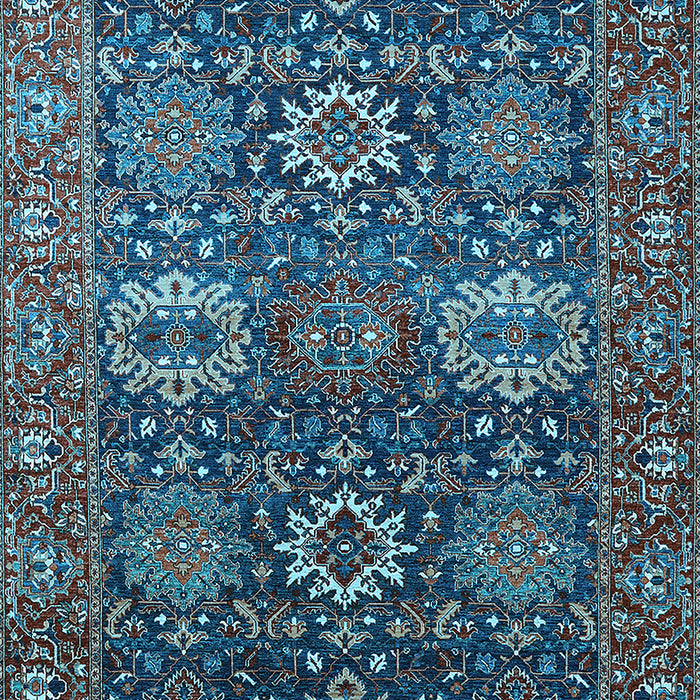 Oriental Light Blue Industrial Rug, urb2322lblu