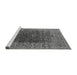 Sideview of Machine Washable Oriental Gray Industrial Rug, wshurb2323gry