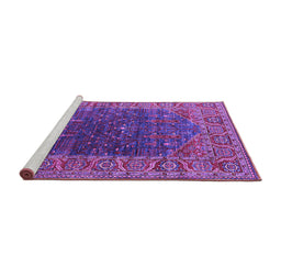 Sideview of Machine Washable Oriental Purple Industrial Area Rugs, wshurb2323pur