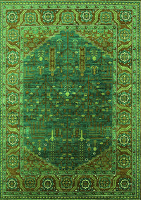 Oriental Green Industrial Rug, urb2323grn