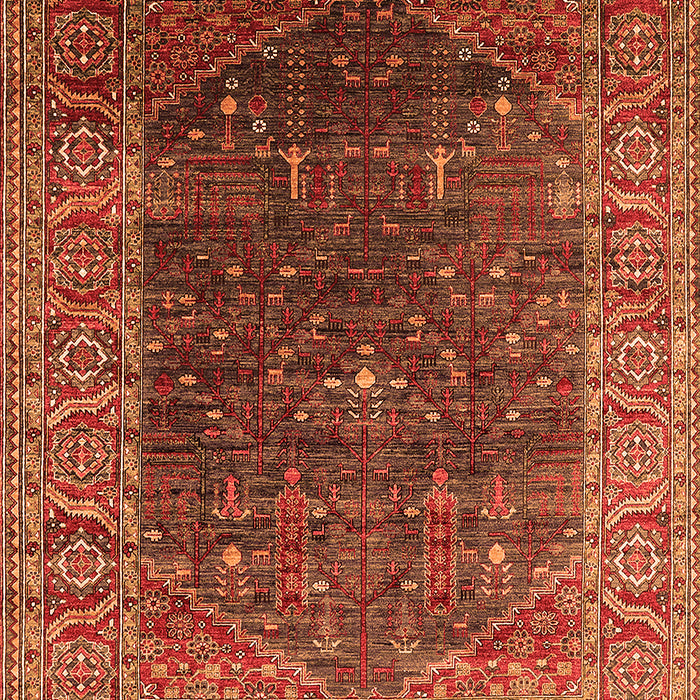 Machine Washable Oriental Orange Industrial Area Rugs, wshurb2323org