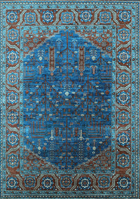 Oriental Light Blue Industrial Rug, urb2323lblu