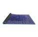 Sideview of Oriental Blue Industrial Rug, urb2323blu