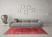 Industrial Red Washable Rugs