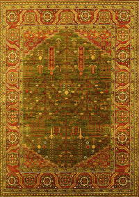 Oriental Yellow Industrial Rug, urb2323yw