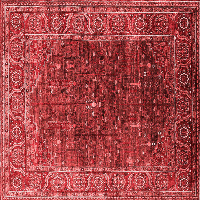 Machine Washable Oriental Red Industrial Rug, wshurb2323red