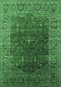 Oriental Emerald Green Industrial Rug, urb2323emgrn