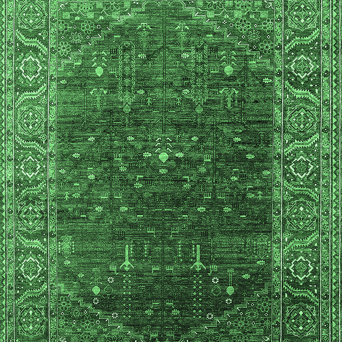 Oriental Emerald Green Industrial Rug, urb2323emgrn