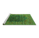 Sideview of Machine Washable Oriental Green Industrial Area Rugs, wshurb2323grn