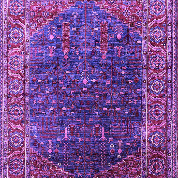 Machine Washable Oriental Purple Industrial Area Rugs, wshurb2323pur