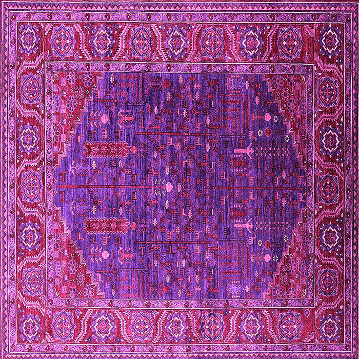 Square Oriental Pink Industrial Rug, urb2323pnk